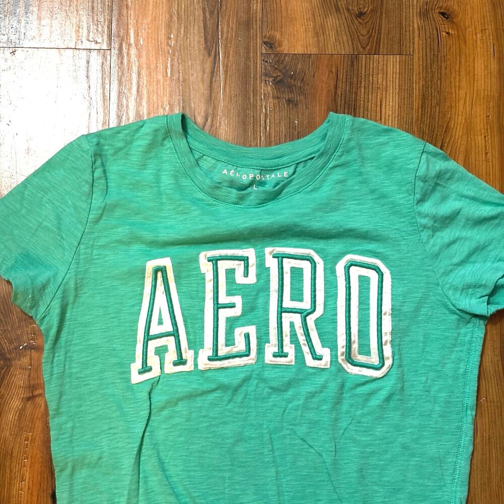 Classic AERO Aeropostale T-shirt Women L Short Sleeved - Picture 3 of 6